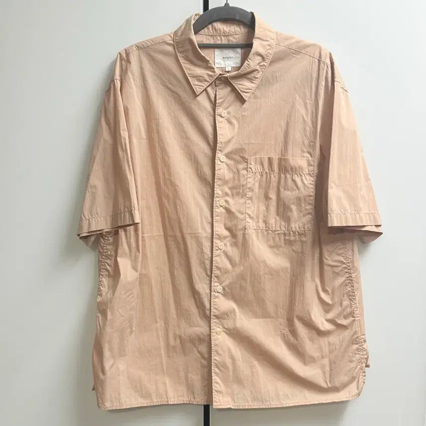 [BUNJANG] Kolon Epigram 22SS Sand Beige Minimal Half Shirt L / 코오롱 에피그램 22SS  샌드베이지 미니멀 하프셔츠 L