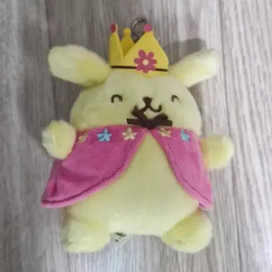 [BUNJANG] Sanrio Pompompurin 30th Anniversary Crown Cape Plush Keychain / 2026 산리오 폼폼푸린 30주년 왕관 망토 인형 키링