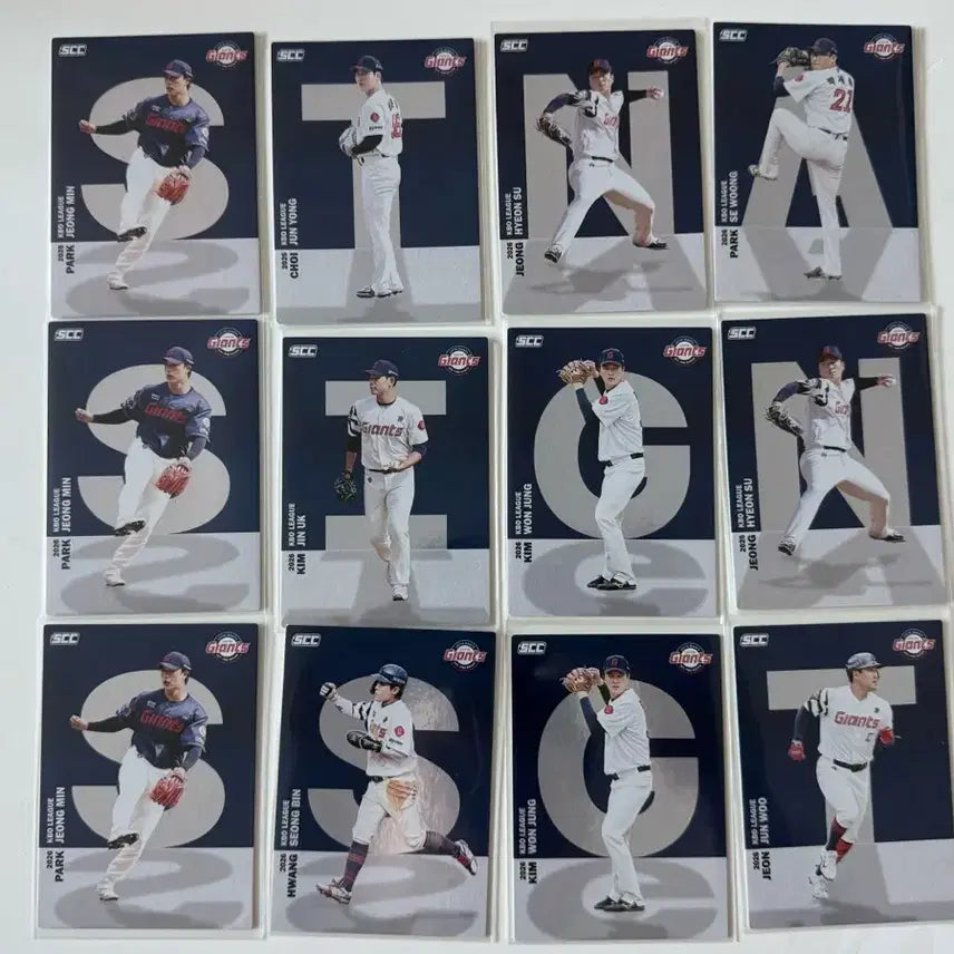 [BUNJANG] Lotte Giants Player Alphabet Card / 롯데 자이언츠 선수 알파벳 카드