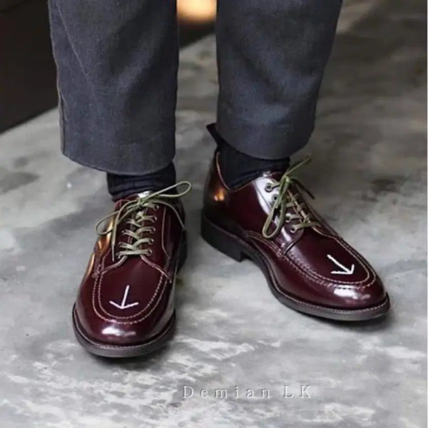 [BUNJANG] Sanders Military Derby Shoes Burgundy UK 9 (280) / 샌더스 밀리터리 더비 구두 사이즈 uk 9 (280)