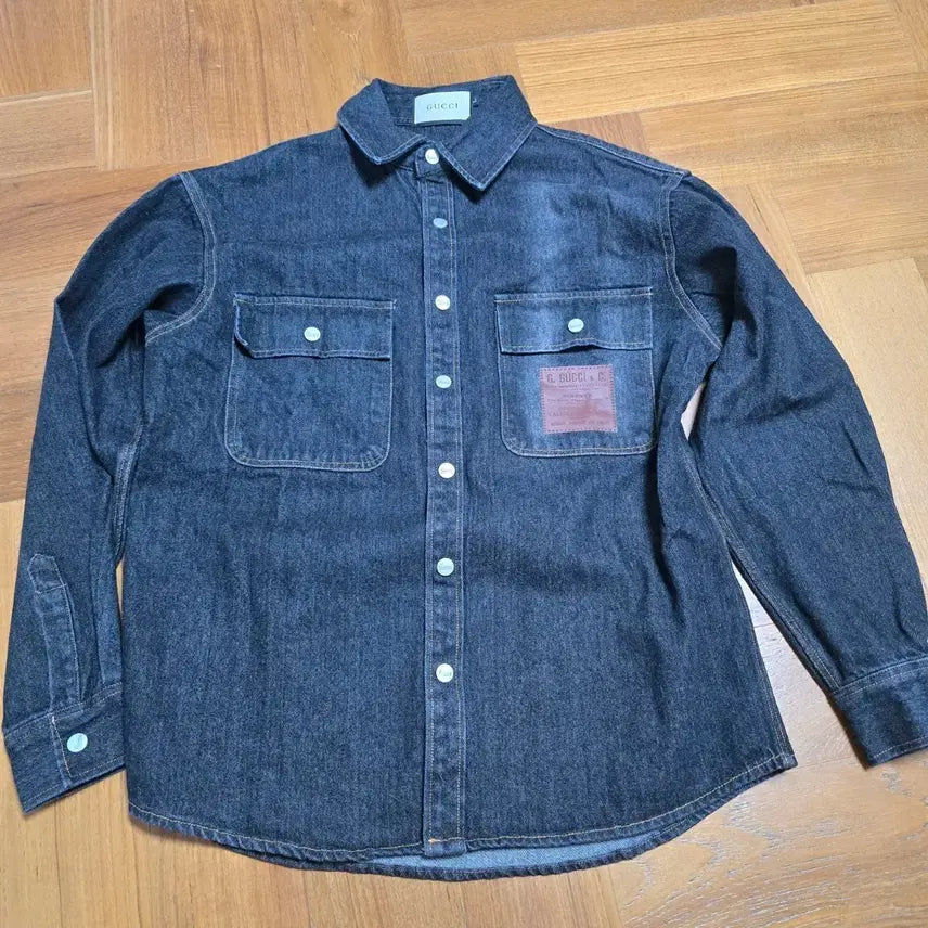[BUNJANG] Black Indigo Denim Shirt / 흑청 데님셔츠