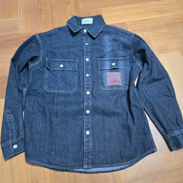 [BUNJANG] Black Indigo Denim Shirt / 흑청 데님셔츠