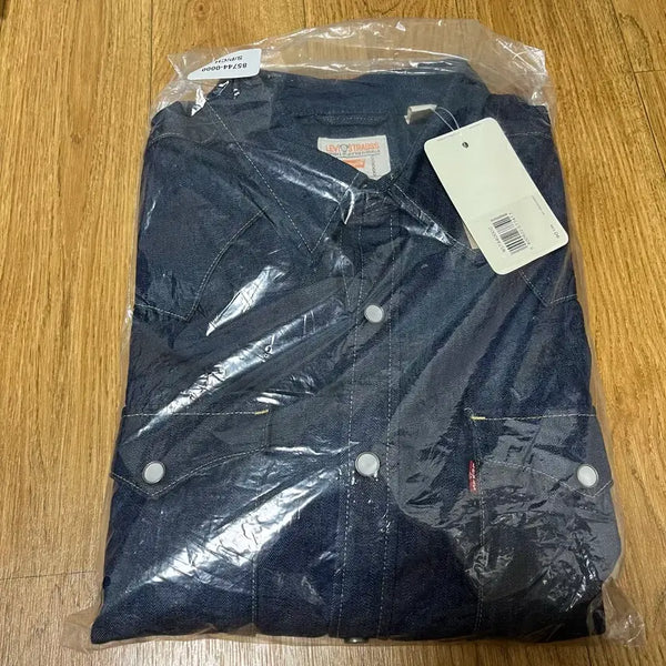 [BUNJANG] Levi's Bastow Western Denim Shirt Dark Blue S / 새제품 [리바이스] 바스토우 웨스턴 데님 셔츠 s 진청 블루 s 90사이