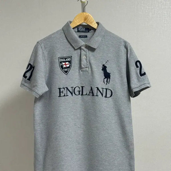 [BUNJANG] Polo Ralph Lauren Big Pony Color T-shirt Gray / [XL] 폴로 랄프로렌 빅포니 카라티 그레이