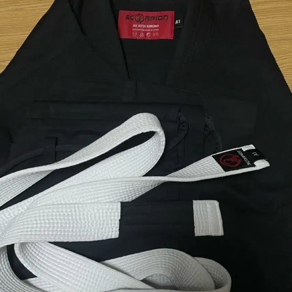 [BUNJANG] Scorpion Dobok All Black A1 / 스콜피온 도복 올블랙 A1