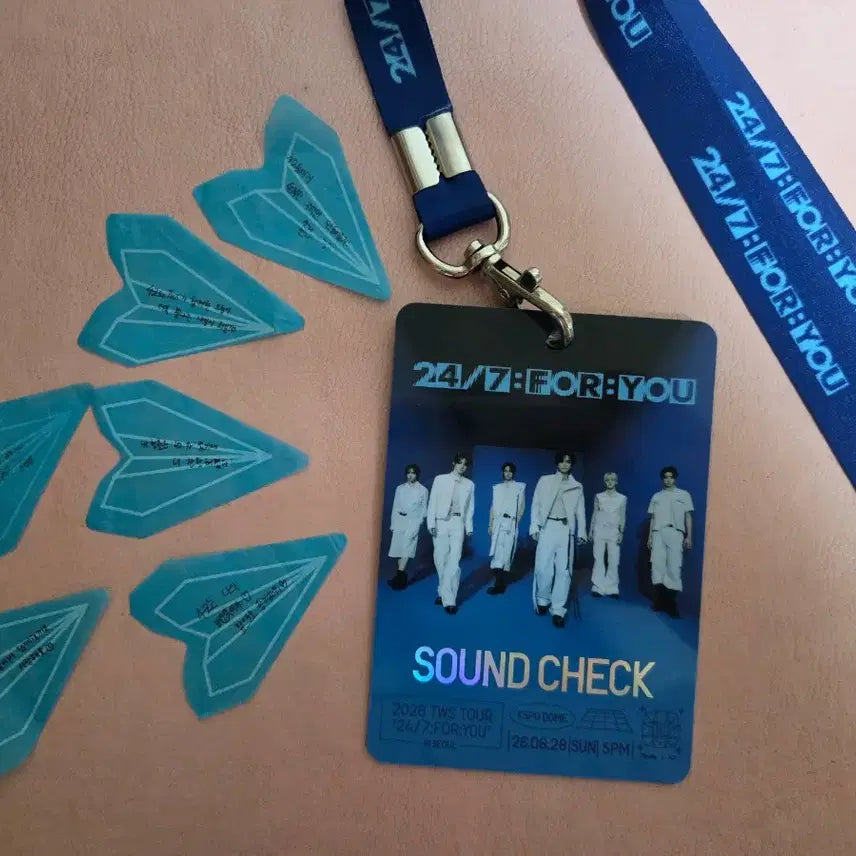 [BUNJANG] TWS 24/7 for you Concert Necklace + Member Handwritten Confetti Bundle Set / 투어스콘서트 목걸이+멤버손글씨컨페티2세트(총12장)