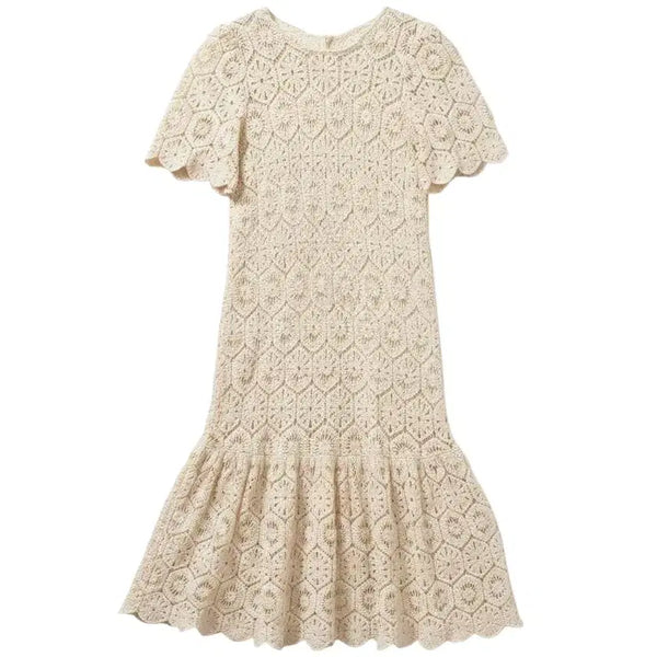 [BUNJANG] SOIR Women's Crochet Long Dress Size S / 여성S/ SOIR 전체 뜨개 크로쉐 롱 원피스