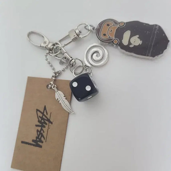 [BUNJANG] Stussy Bape Milo Keyring / 스투시 베이프 마일로 키링 (새상품)