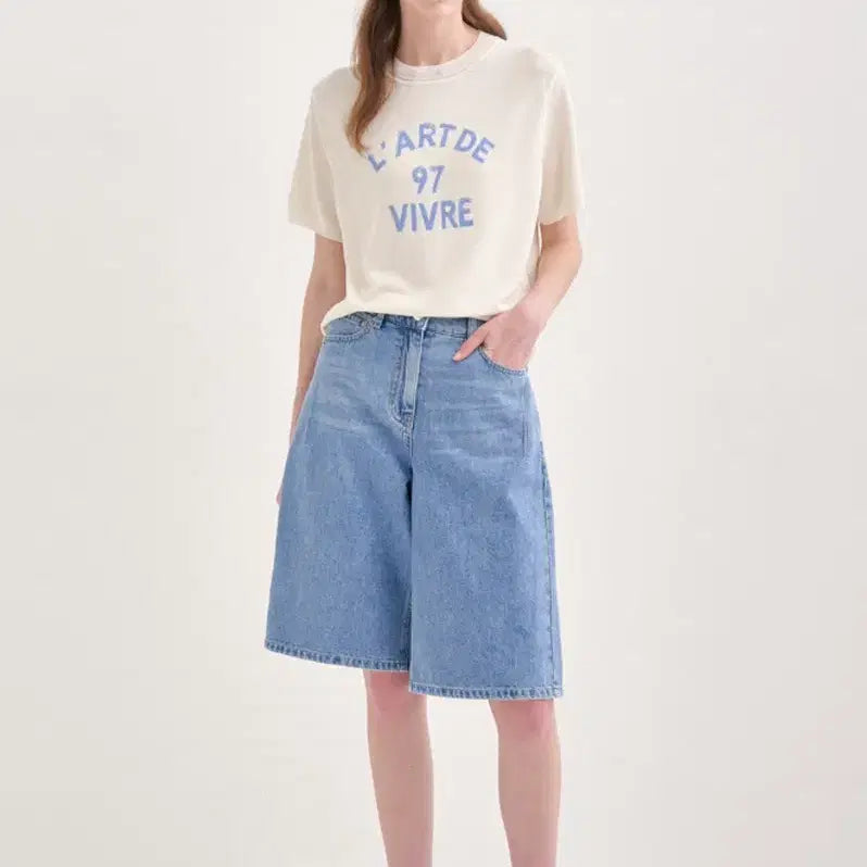 [BUNJANG] SJSJ Denim Shorts (Size 66) / [무료배송/새상품/미착용]한섬 SJSJ 데님 반바지(66)