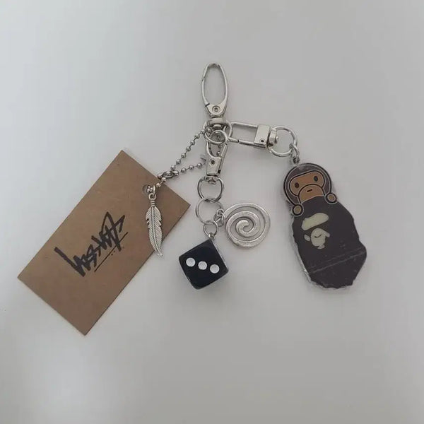 [BUNJANG] Stussy x BAPE Milo Keychain / 스투시 베이프 마일로 키링 (새상품)