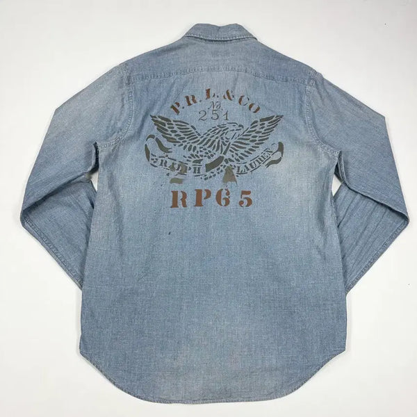 [BUNJANG] Polo Ralph Lauren Relaxed Fit Vintage Reproduction Denim Shirt M / (M) 폴로 랄프로렌 릴렉스드핏 빈티지 복각 데님셔츠