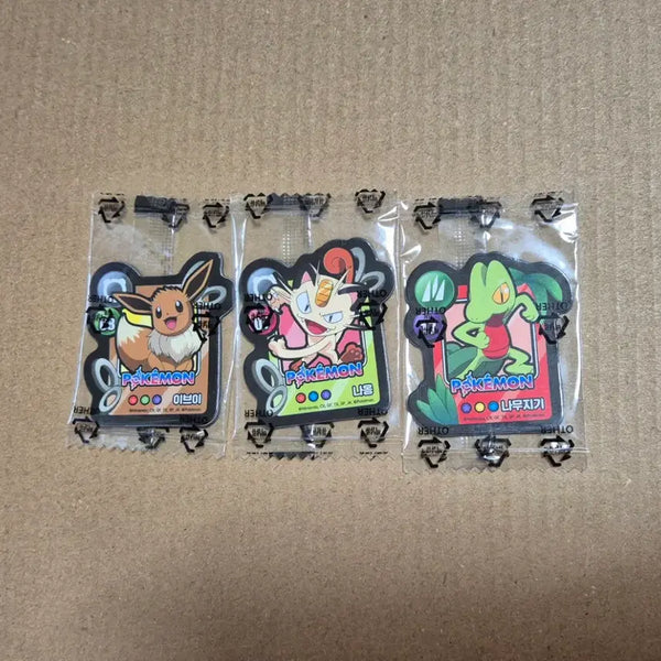 [BUNJANG] Pokemon Eevee, Meowth, Treecko Magnet Bundle Set / 포켓몬 마그넷 이브이 나옹 나무지기 일괄 판매합니다