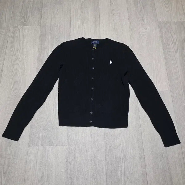 [BUNJANG] Polo Ralph Lauren Girls Black Cardigan / 폴로 랄프로렌 girls  블랙 가디건