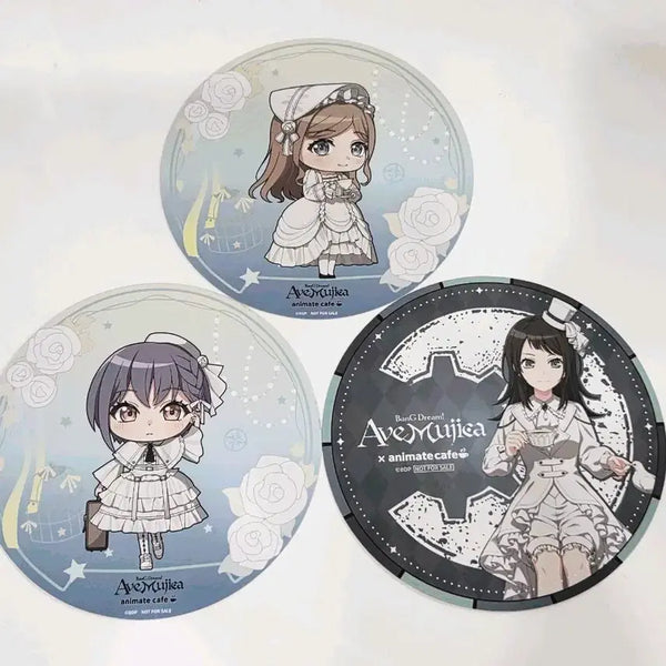 [BUNJANG] BanG Dream! Ave Mujica Tomori, Soyo, Uiri Coaster Bundle Set / [일괄] 뱅드림 아베무지카 마이고 애니메이트 코스터 토모리 소요 우미리