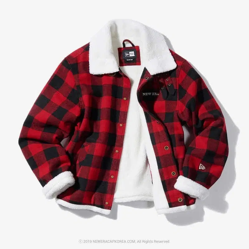 [BUNJANG] New Era Buffalo Check Sherpa Jacket (2XL) / 버팔로 체크 쉐르파(2XL) 뉴에라