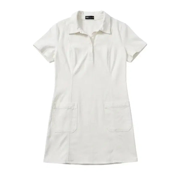 [BUNJANG] Zara Women's Short-Sleeve Collar Neck Dress with Pockets / 여성M추천/ 자라 포켓 카라넥 반소매 원피스