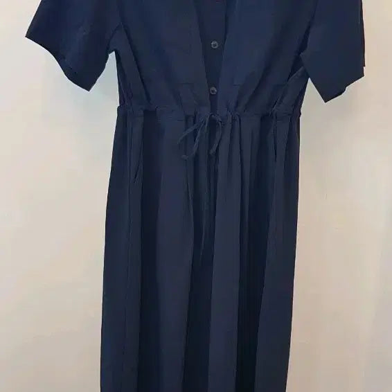 [BUNJANG] Marie Claire Navy Crinkled Dress M/L / 마리끌레르 바스락원피스 네이비 M/L상태새거수준