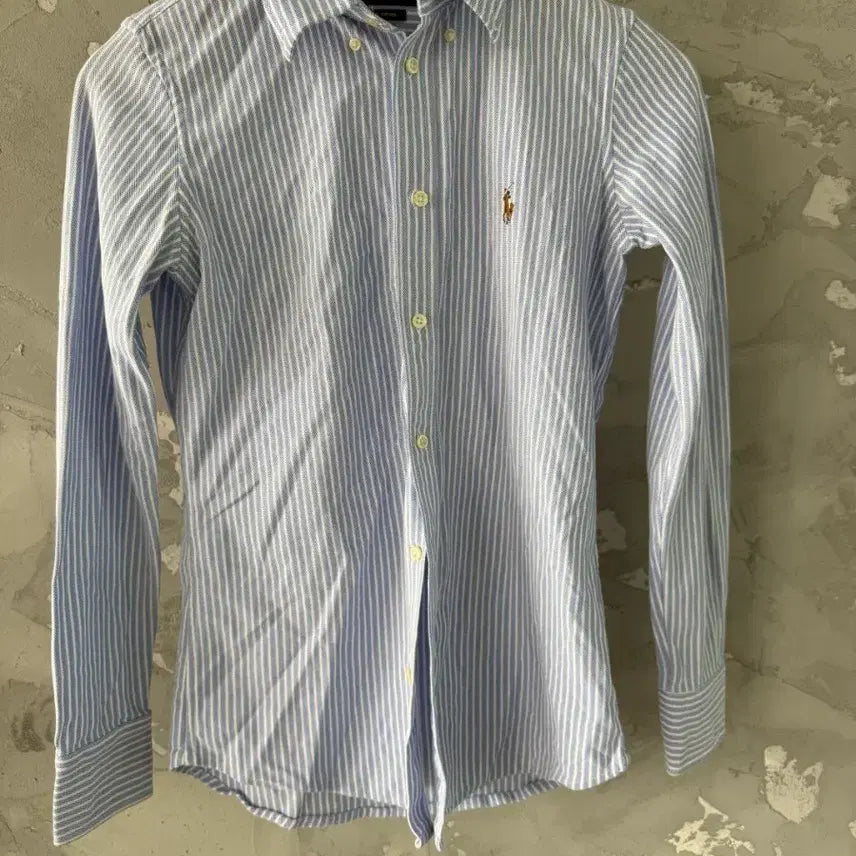 [BUNJANG] Polo Ralph Lauren Striped Shirt Blue Size S / 폴로 랄프로렌 스트라이프 셔츠 블루 S