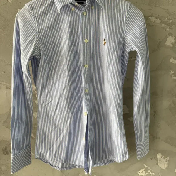 [BUNJANG] Polo Ralph Lauren Striped Shirt Blue Size S / 폴로 랄프로렌 스트라이프 셔츠 블루 S