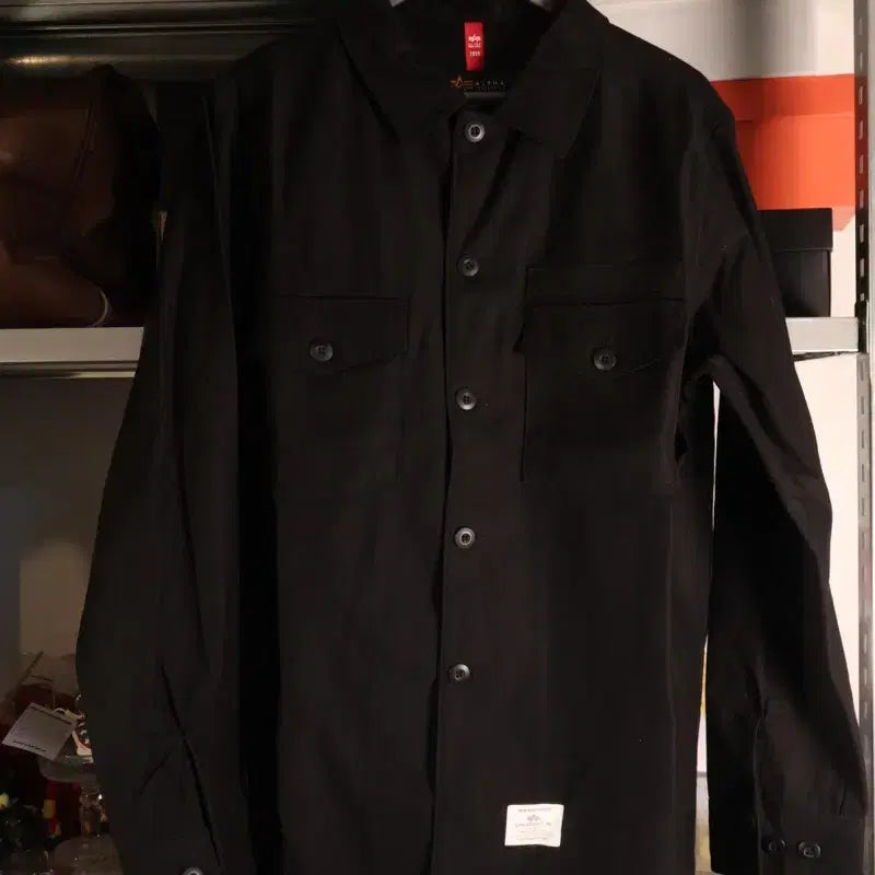 [BUNJANG] Alpha Industries Work Shirt Black L / 알파 인더스트리 / 워크셔츠 블랙 / L (100)
