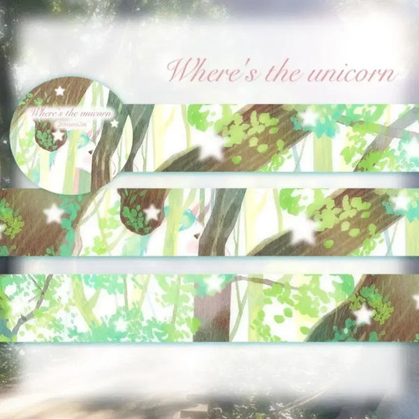 [BUNJANG] Eorung Eorung Where's the Unicorn Masking Tape / 어룽어룽 where's the unicorn 마스킹테이프