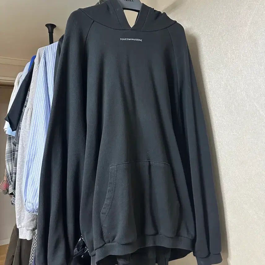 [BUNJANG] Peaceminusone Initial Collection Hoodie Black / 피스마이너스원 초판 후드 블랙