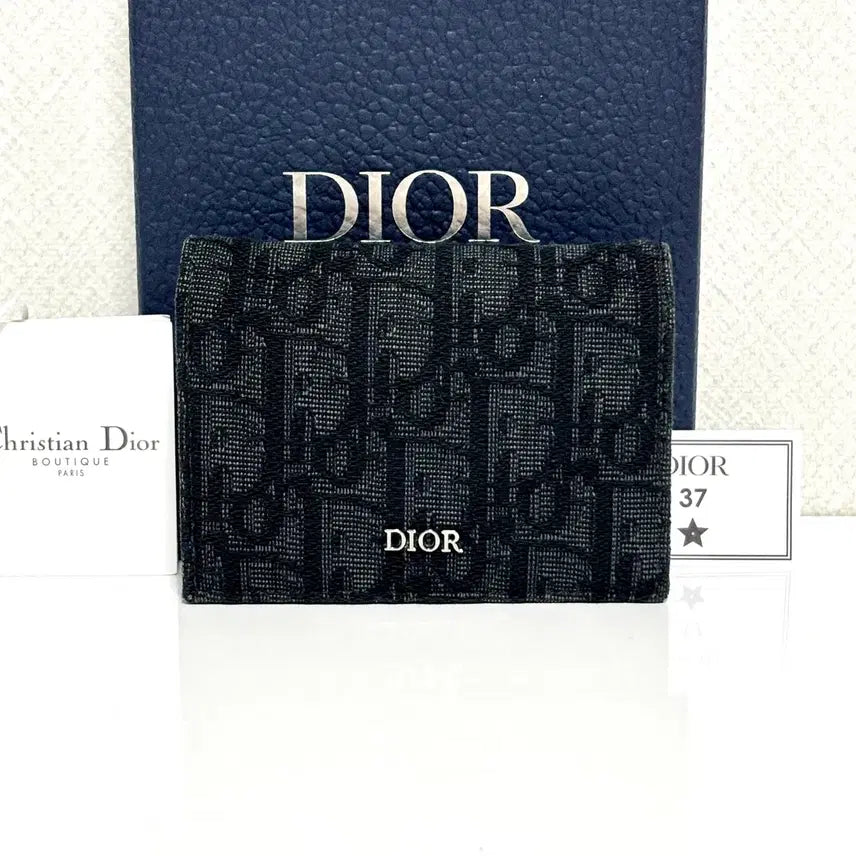 [BUNJANG] Dior Dior Oblique Business Card Holder Black / [S+급/백화점] 디올 오블리크 비즈니스 명함 카드지갑