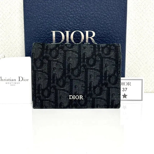 [BUNJANG] Dior Dior Oblique Business Card Holder Black Leather / [S+급/백화점] 디올 오블리크 비즈니스 명함 카드지갑