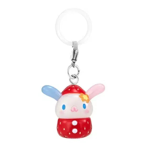 [BUNJANG] Sanrio Bandai Strawberry Mark Usahana Figure Keychain / 산리오 반다이 딸기 메지루시 우사하나(새상품)