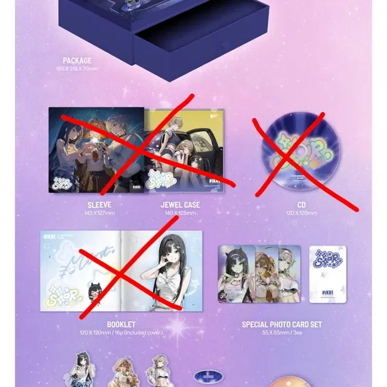 [BUNJANG] Nikke TTesta Album Acrylic Photocard Badge Package / 니케 티티스타 앨범 아크릴 포카 뱃지 패키지 양도
