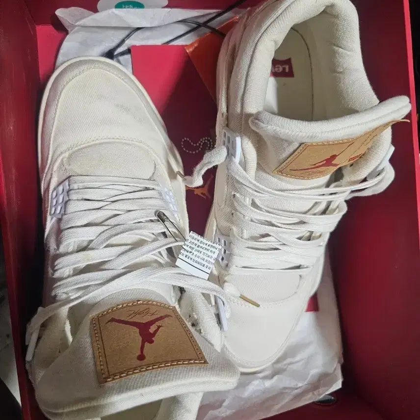 [BUNJANG] Jordan 4 Levi's White / 조던4 리바이스 화이트