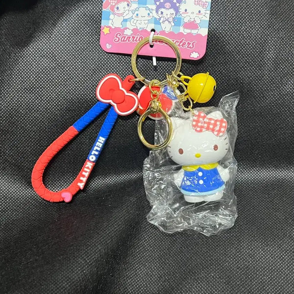 [BUNJANG] Hello Kitty Bell Charm Figurine Keychain / 헬로키티 키티 방울 피규어 키링