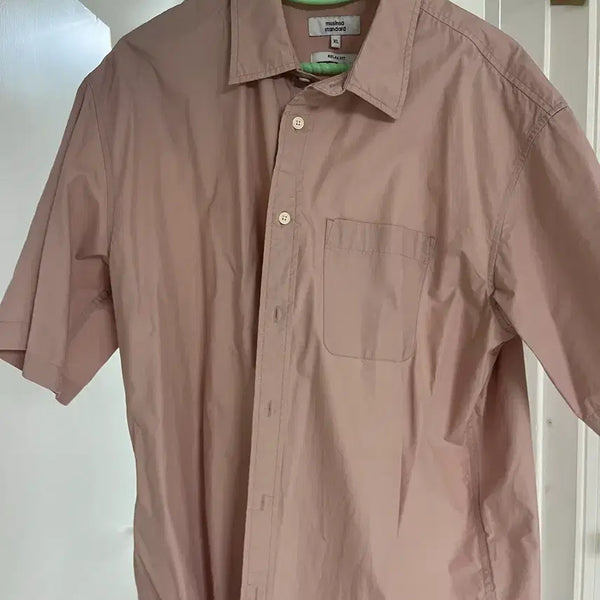 [BUNJANG] Musinsa Standard XL Pink Short Sleeve Shirt / 무신사 스탠다드 핑크 반팔셔츠