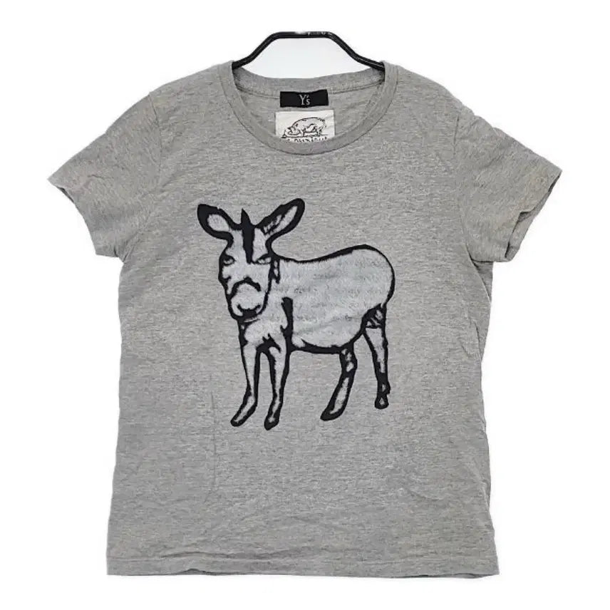 [BUNJANG] Yohji Yamamoto 3D Donkey Print Top / Yohji Yamamoto 3d fur trim print top