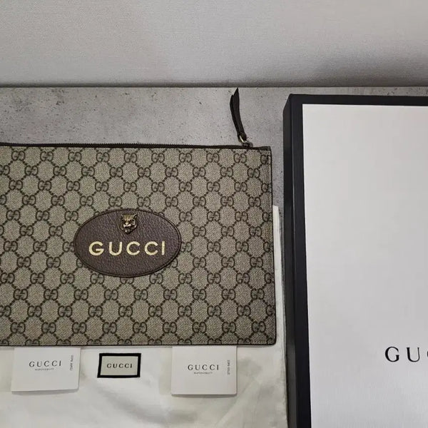 [BUNJANG] Gucci Neo Vintage GG Supreme Clutch Bag / 구찌 네오 빈티지 GG 수프림 클러치백 473956