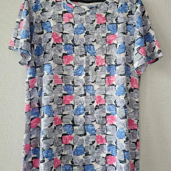 [BUNJANG] Pattern Short Sleeve T-Shirt / 신축성 굿! 패턴 반팔 티셔츠