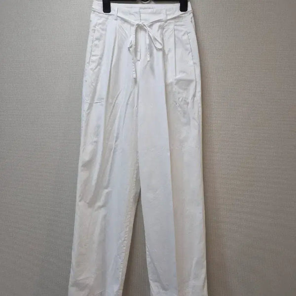[BUNJANG] White Wide Leg Pants (Size S) / 화이트 와이드 팬츠