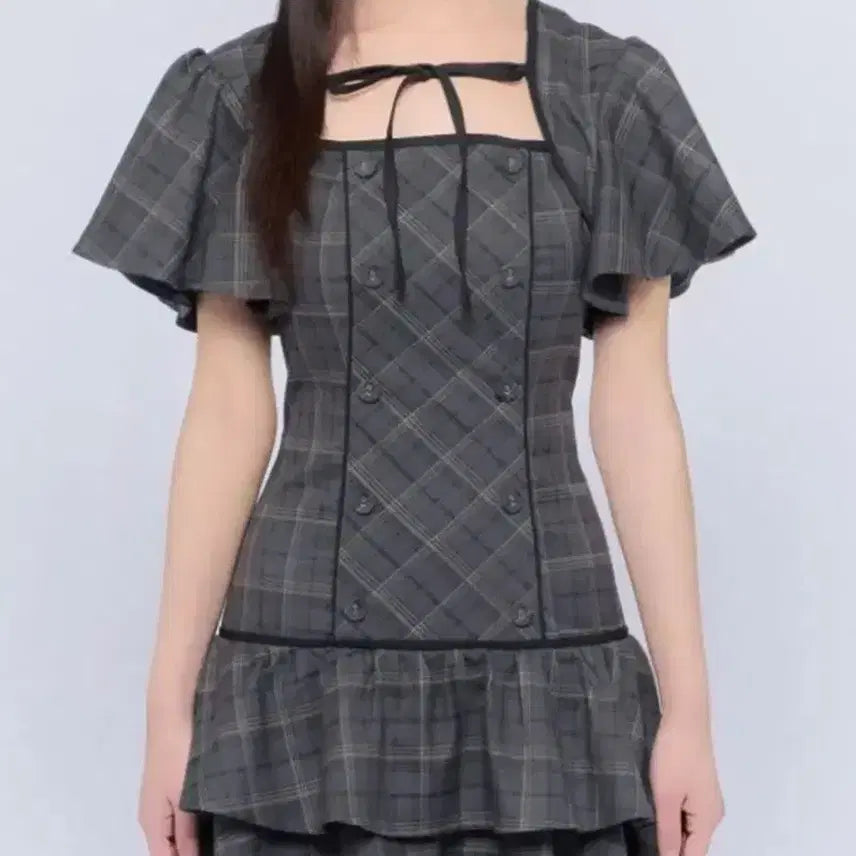 [BUNJANG] Bubbles Flare Tiered Dress / 버블즈 bubbles 플레어 티어드 원피스 양산형 지뢰계 스나계 s