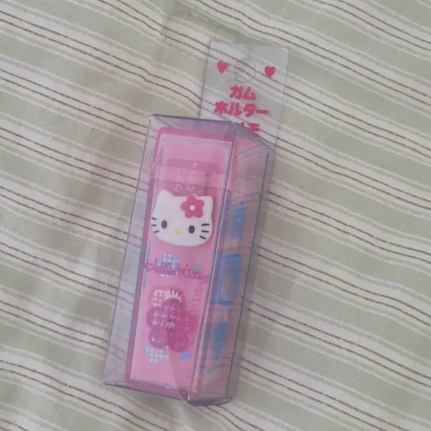 [BUNJANG] Hello Kitty Kaohana Gum Holder Case with Nametag / 키티 카오하나 껌 홀더 케이스 네임택 고전키티 고전산리오