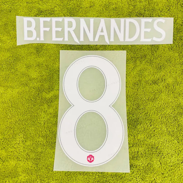 [BUNJANG] Manchester United 24-25 Bruno Fernandes Home Kit Cup Competition Name Set / 24-25 맨유 홈 브루노 페르난데스 컵 대회 마킹 네임셋 브페 유니폼
