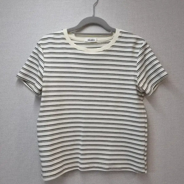 [BUNJANG] Striped Short Sleeve T-Shirt / 스트라이프 반팔 티셔츠