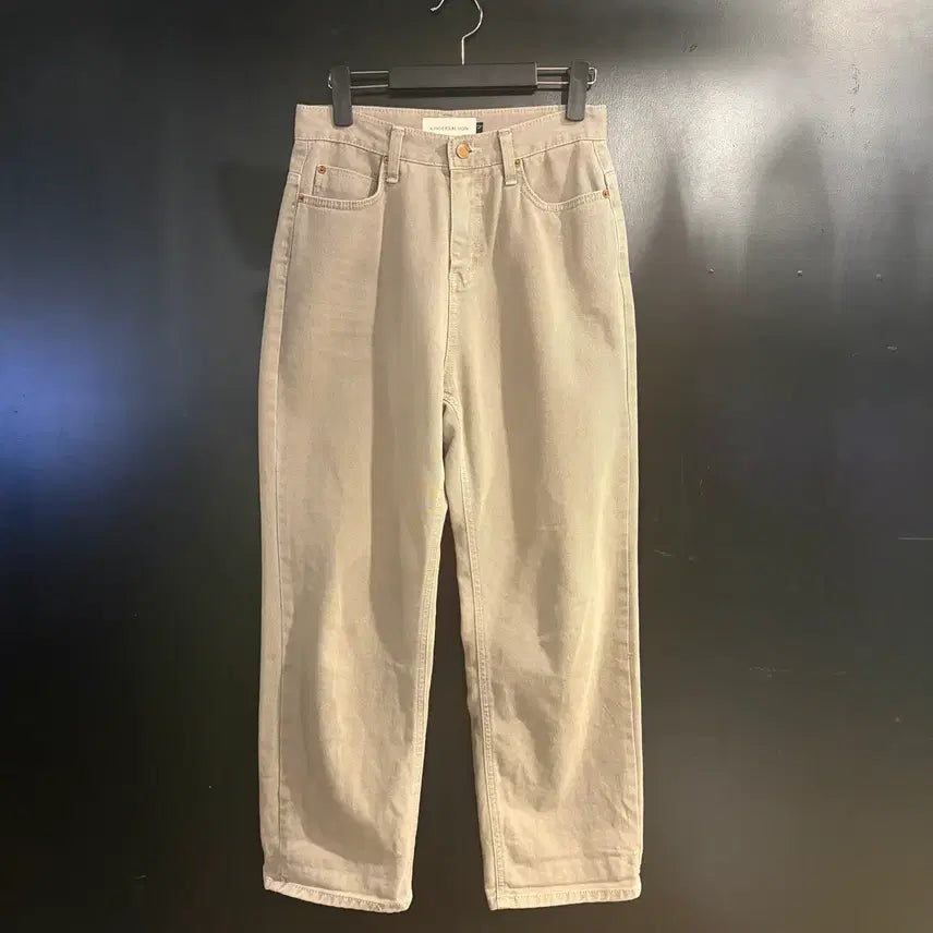 [BUNJANG] Kinder Salmon Light Beige Denim Pants Size 1 / 킨더살몬 라이트베이지 데님팬츠
