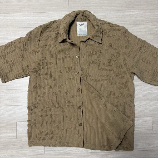[BUNJANG] OAS Terry Short Sleeve Shirt Set XL / OAS 테리 반팔 셔츠 XL (미착용 새제품) (상하의 세트 판매)
