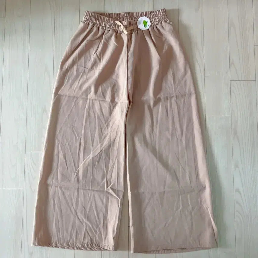 [BUNJANG] Women's Rayon Wide-Leg Pants, Free Size, New / (새상품)여성 인견통바지 프리사이즈