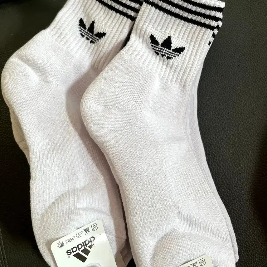 [BUNJANG] Adidas Mid-Length Double Cushion Socks 10-Pack Set / 아디다스 중목 이중쿠션 양말 10족세트