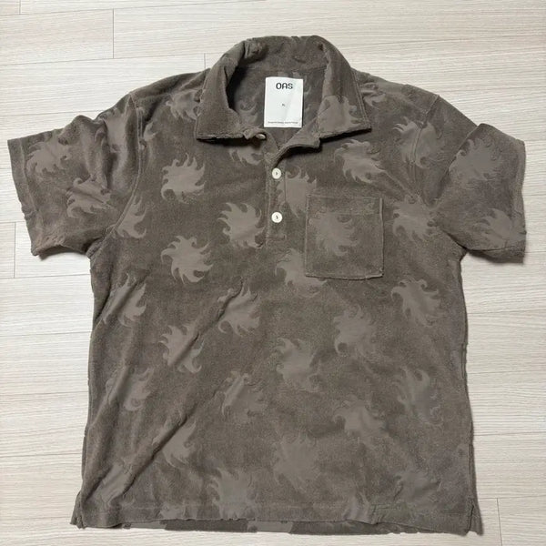[BUNJANG] OAS Terry Polo Collar Shirt XL / OAS 테리 폴로 칼라 셔츠 XL (미착용 새제품)