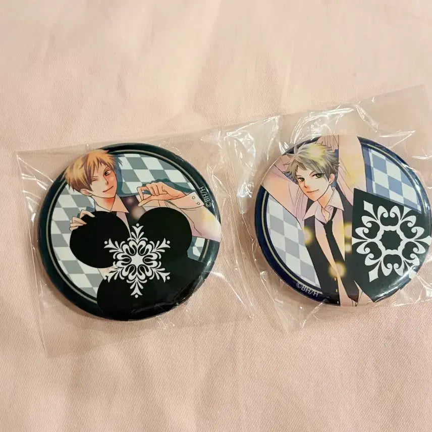 [BUNJANG] Ouran High School Host Club Hikaru Kaoru Can Badge / 오란고교 호스트부 사교클럽 히카루 카오루 캔뱃지