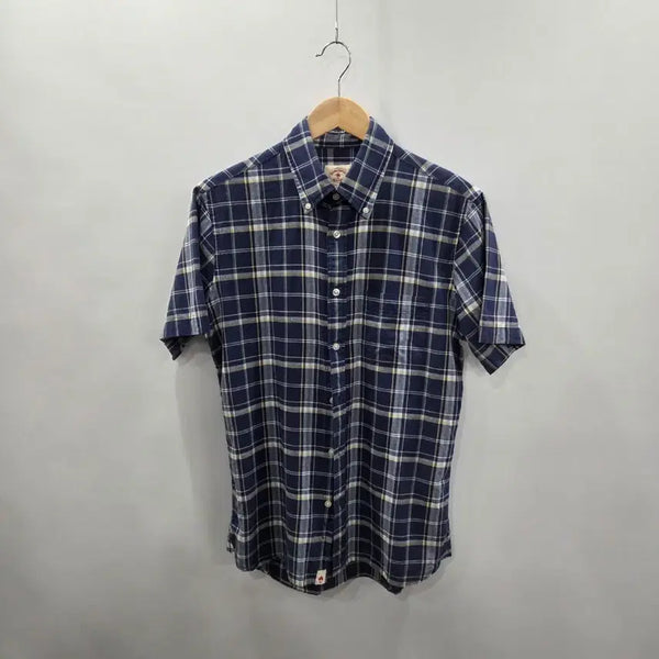[BUNJANG] Brooks Brothers Button-Down Check Short Sleeve Shirt S / 브룩스브라더스 버튼다운 체크 반팔셔츠 S