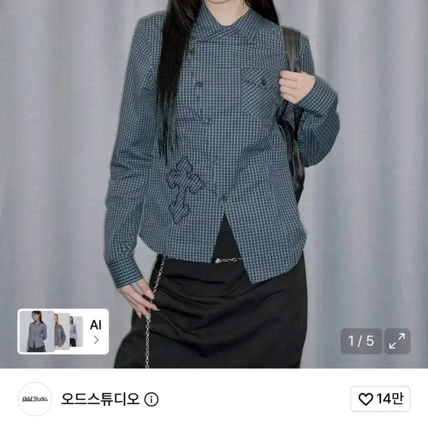 [BUNJANG] Odd Studio Checkered Shirt / 오드스튜디오 체크 셔츠