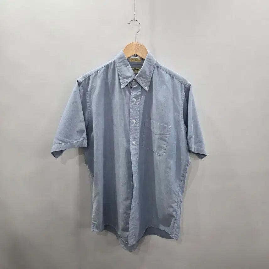 [BUNJANG] L.L.Bean Button-Down Oxford Short-Sleeve Shirt Size 16 / 엘엘빈 버튼다운 옥스포드 반팔셔츠 16